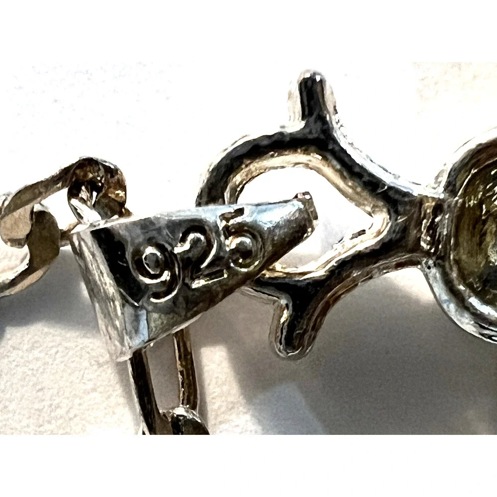 925 Sterling Silver Insect Bug Wasp Bee Pendant & Sterling Long Chain Necklace